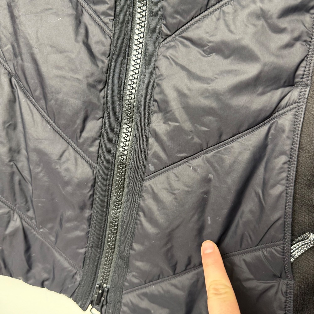 Athleta Black Zip Up Puffer Vest with Pockets Athleisure Sz S - Picture 4 of 10